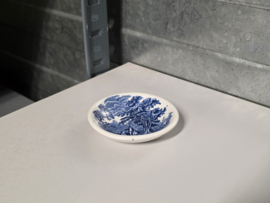 Engels blauw Enoch Wedgwood Woodland theezakjeslegger 7,5 cm