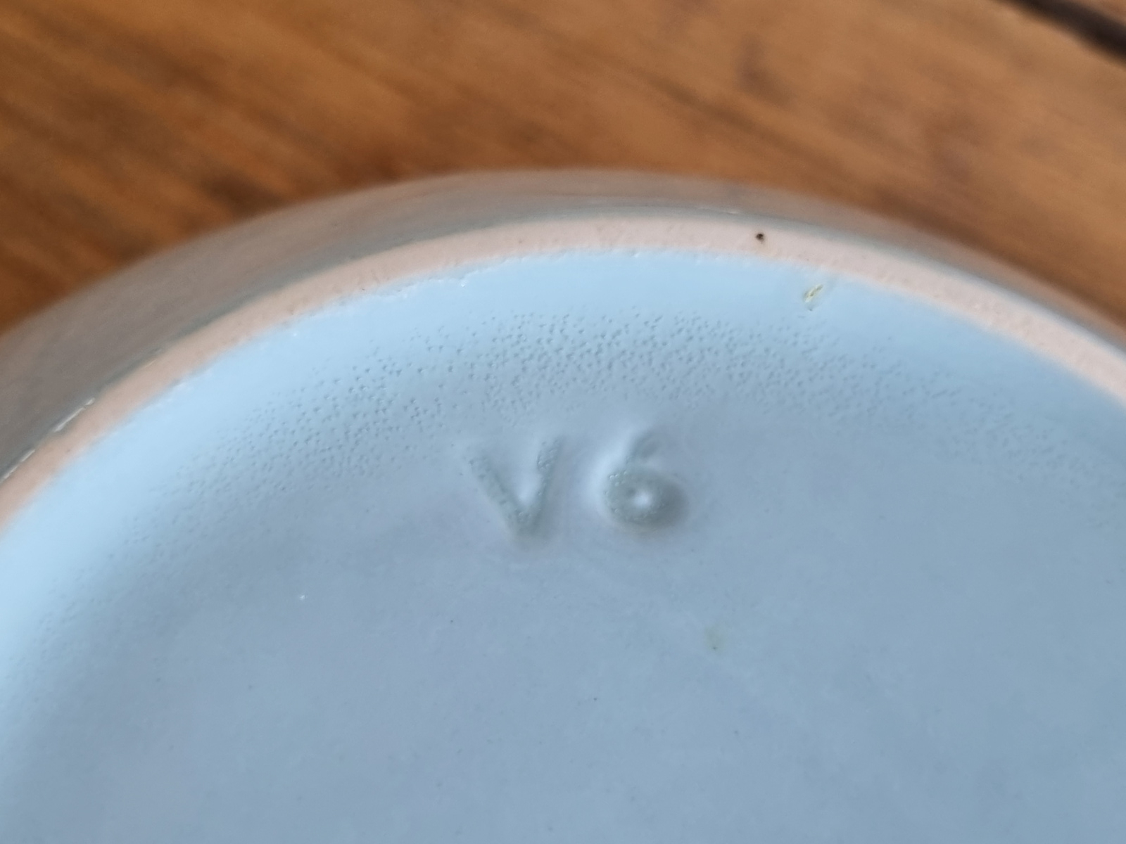 Vintage Regout pastel blauw Schaal V6