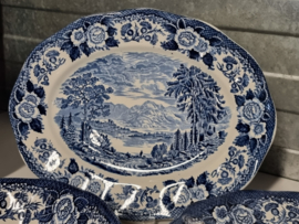 Engels blauw Enoch Wedgwood Lochs of Scotland serviesset 23 delig