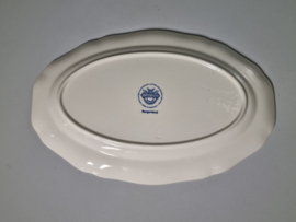 Villeroy en Boch Burgenland blauw ovale schaal 30,5 cm