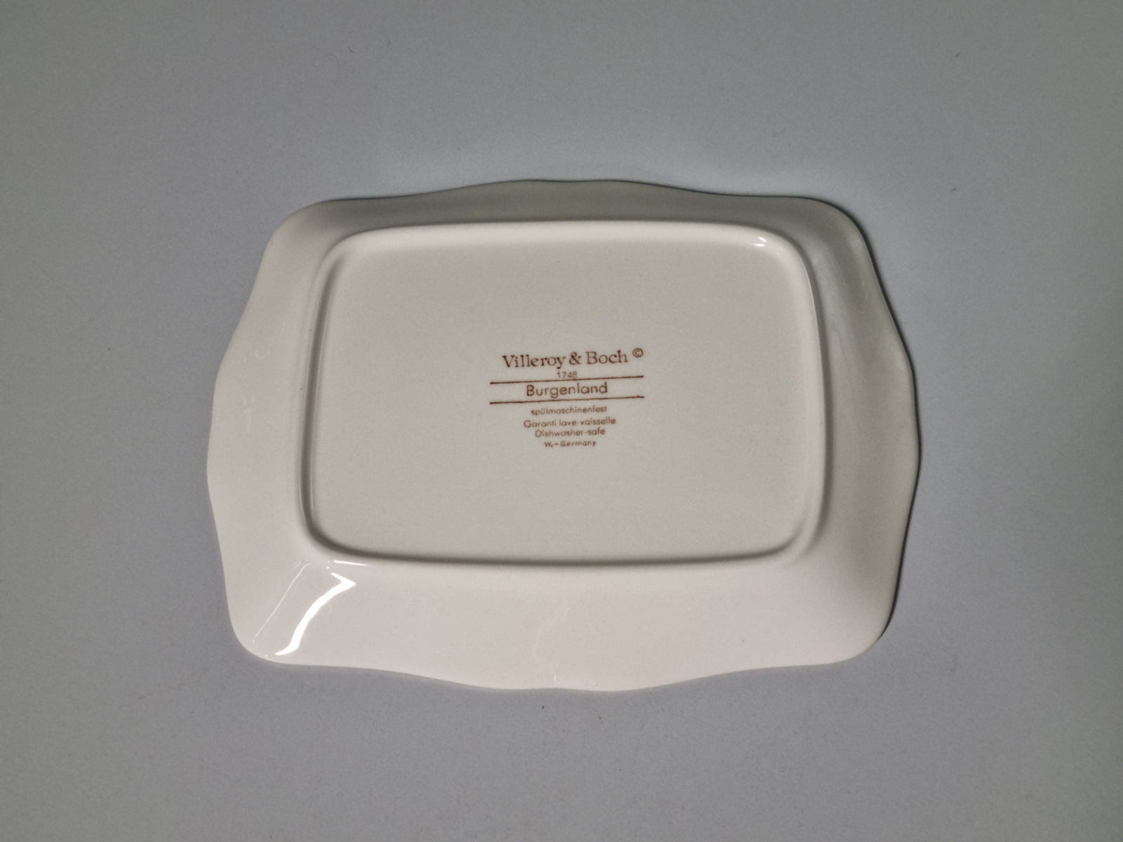 Villeroy en Boch Burgenland rood Serveerschaaltje (rechthoek) 20 cm