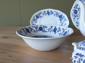 Engels blauw Enoch Wedgwood Blue Onion ontbijtservies 6 personen