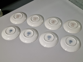 Villeroy en Boch Valeria blauw set 8x Koffie Kop en schotel