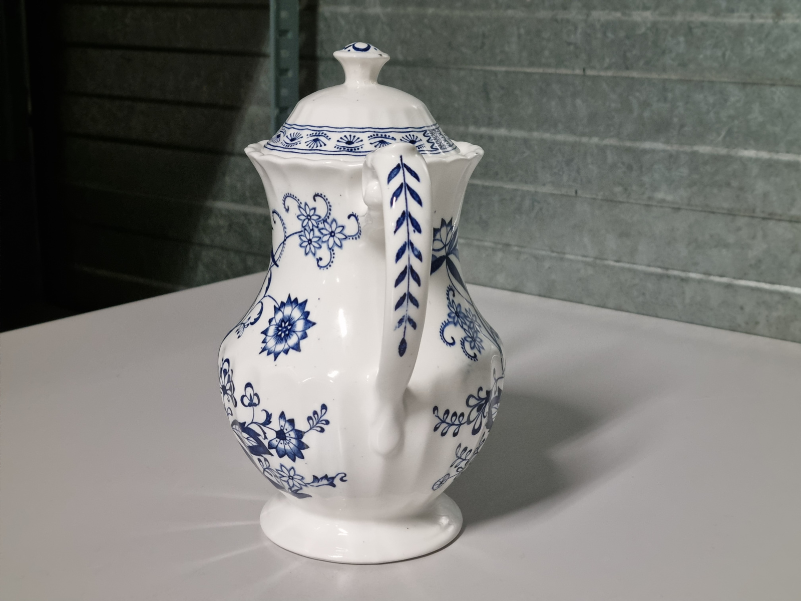 Engels blauw Meakin Blue Nordic Koffiepot 18 cm