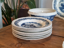 Boerenhoeve blauw Societe Ceramique Eetservies 8-pers.