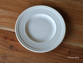 Wedgwood Windsor bord met parelrand én ribbel 18,5 cm
