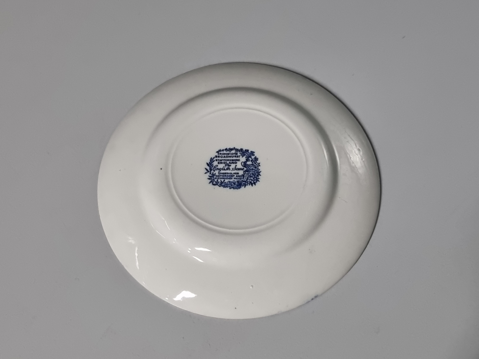 Engels blauw Broadhurst English Scene Bordje 17 cm