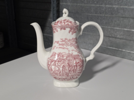 Engels rood Myott's Country Life Koffiepot 21,5 cm