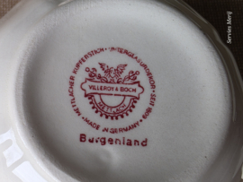 Burgenland rood Roomstelletje (kleinste model) op rechthoekig plateau