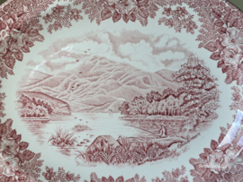 Engels rood English Ironstone Tableware EIT ovale schaal 29 cm (Windermere)