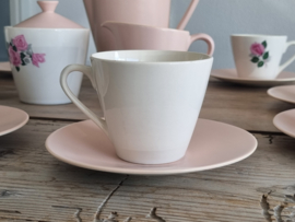 Boch Belgium Pastel Roze koffieservies 8-persoons