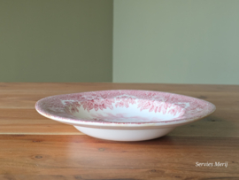 Engels rood English Ironstone Tableware EIT diep bord 22 cm (reiger, Lake Coniston)