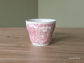 Engels rood English Ironstone Tableware EIT suikerkom (kasteel)