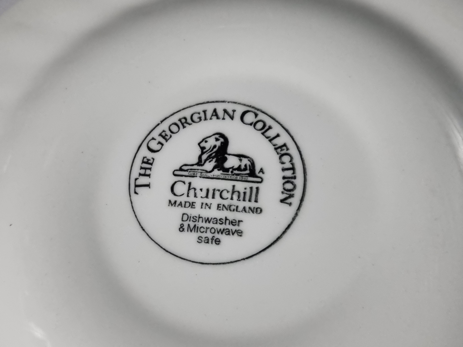 Engels blauw Churchill The Georgian Collection ontbijtbord 20 cm