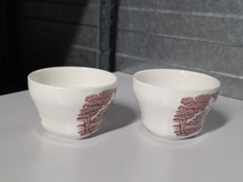 Engels bruin Grindley English Country Inns set 2x hoge Kom