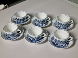 Zwiebelmuster Hutschenreuther set 6x kop en schotel