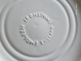 Engels rood English Ironstone Tableware EIT ontbijtbord 19,5 cm (hooiwagen)