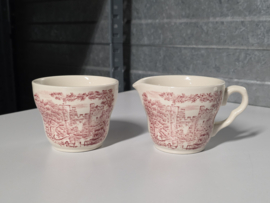Engels rood English Ironstone Tableware EIT ontbijtservies 6 personen (kasteel)