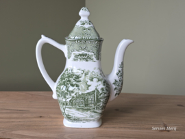 Engels groen Grindley Country Inns Koffiepot 18 cm