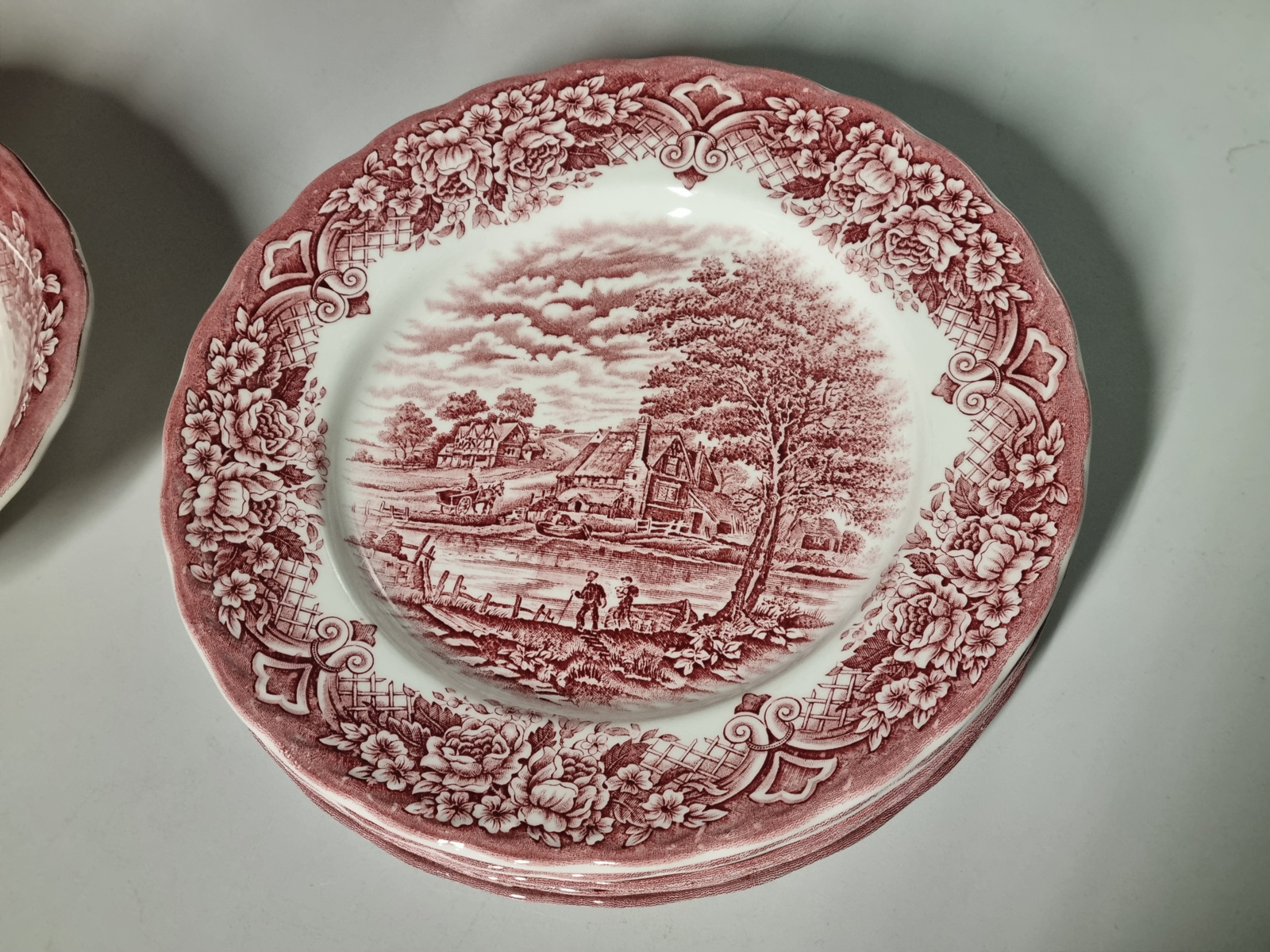 Engels rood Grindley Homeland serviesset 18 delig