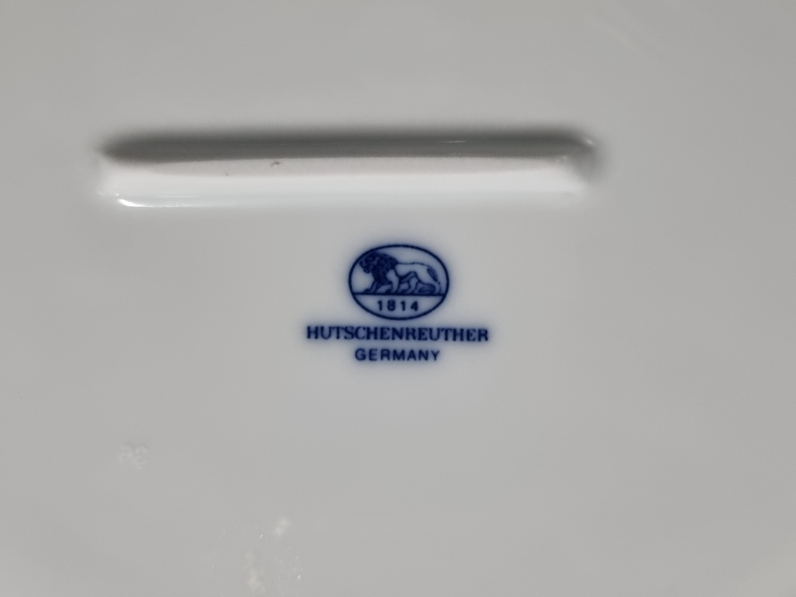 Zwiebelmuster Hutschenreuther hoge vierkante schaal 25 cm