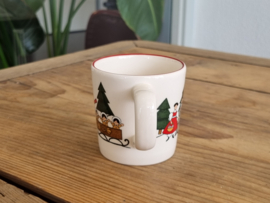 Engels Mason's Christmas Village 1983 Kerstservies Beker met oor