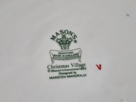 Engels Mason's Christmas Village 1983 Kerstservies Serveerplateau 31 cm