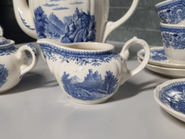 Villeroy en Boch Burgenland blauw Koffieservies 8-pers.