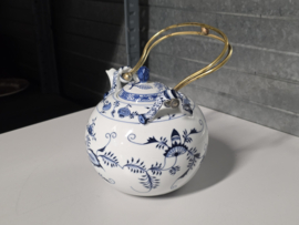 Zwiebelmuster onbekend merk Chocoladeketel mrt koperen greep