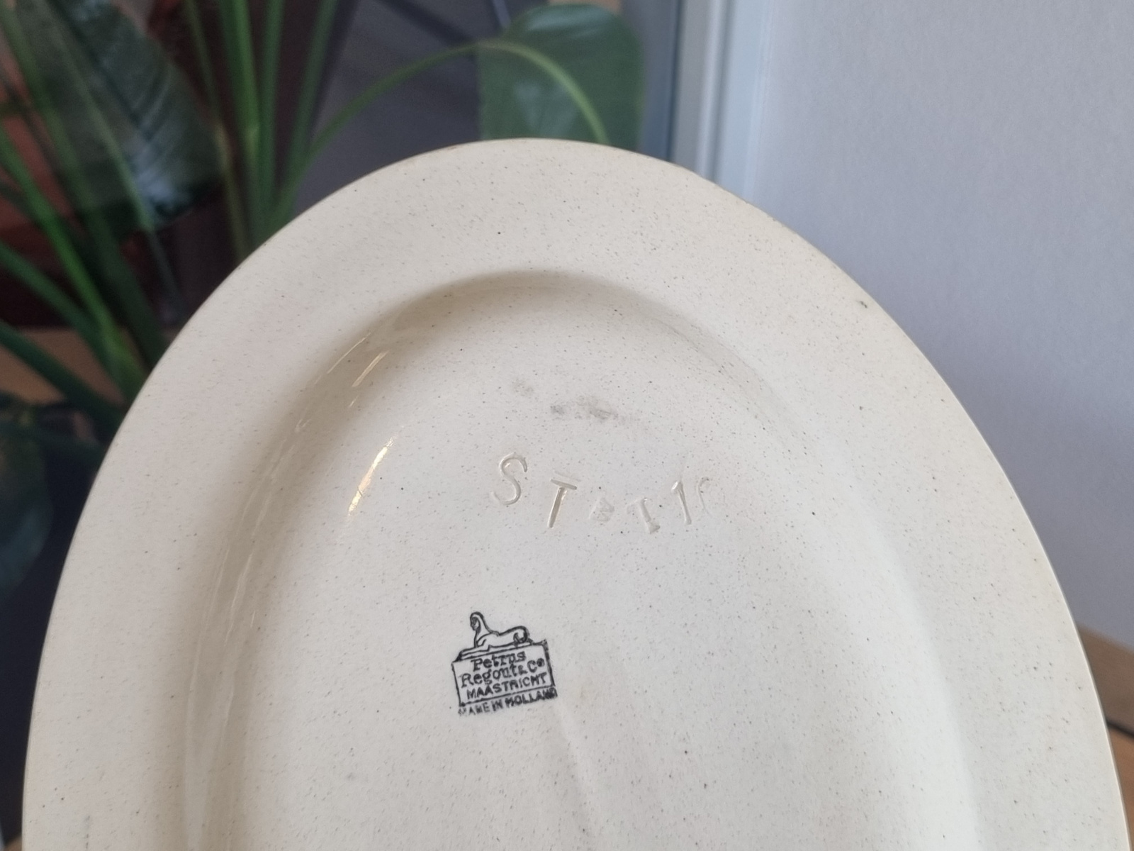 Apart Boerenbont Petrus Regout ovale schaal 29 cm