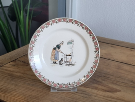 Frans Sarreguemines Enfants plat Bordje 16 cm (afb. koken)