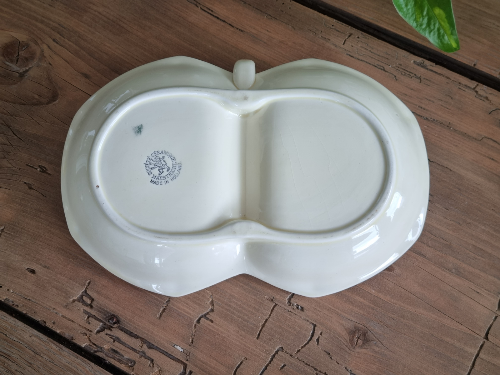 Boerenbont 418 Societe Ceramique Petit-Fourstel | Serveersetje (creme)