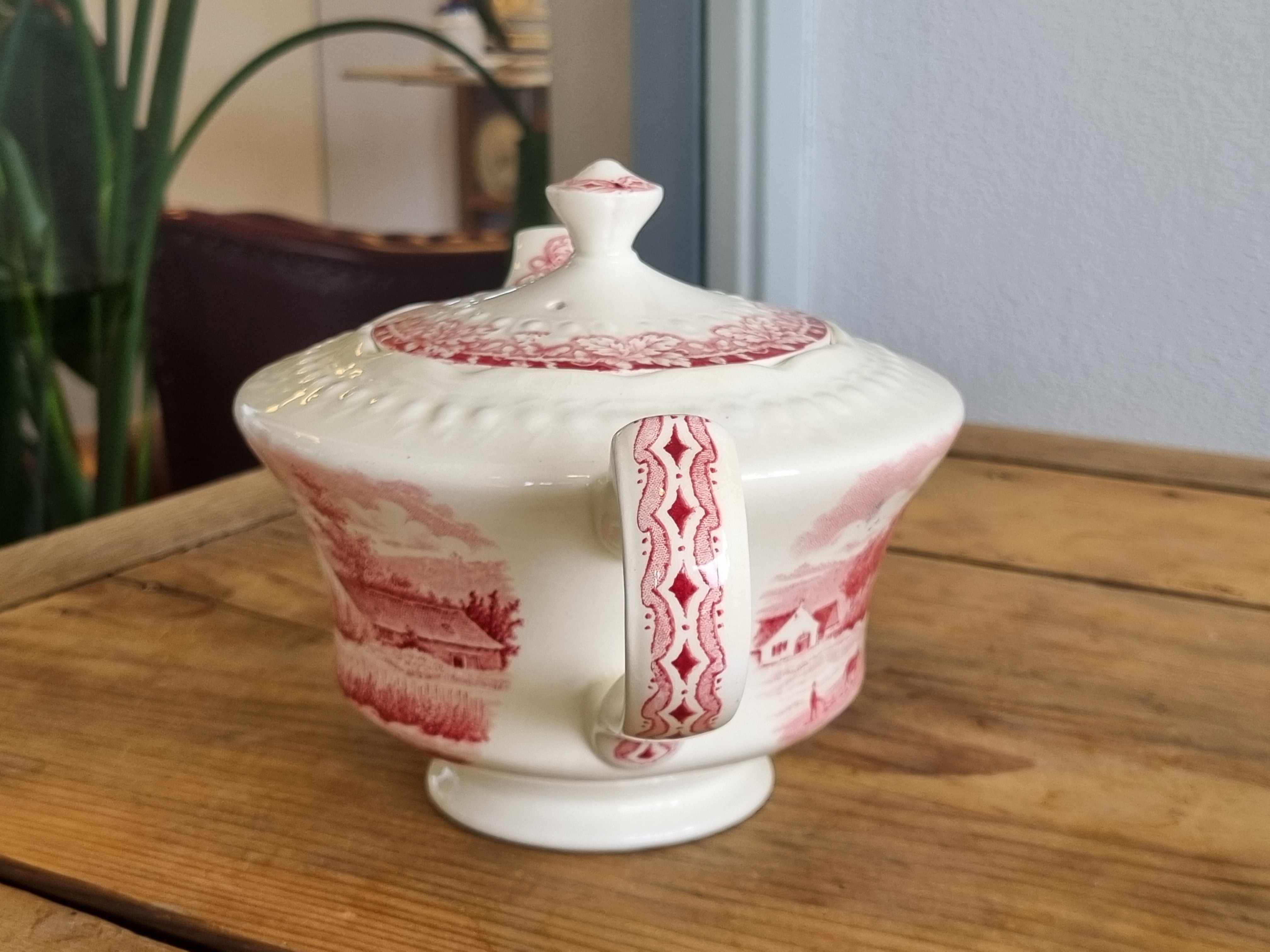 Boerenhoeve Rood Societe Ceramique theepot