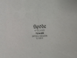 Engels Copeland Spode's Tower blauw set 6x diepe borden 23,5 cm