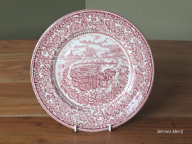 Engels rood English Ironstone Tableware EIT plat dinerbord 24 cm (Home Farm)