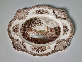 Engels bruin Old Britain Castles Serveerschaal 30 cm (plat - rechthoek)