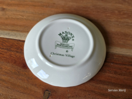 Engels Mason's Christmas Village 1983 Kerstservies bordje 9,5 cm (huis man vrouw)