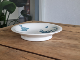 Nimy Belgium met Vogel Tazza op lage voet 22 cm