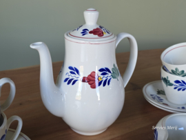 Boerenbont Boch Koffieservies Zeeland 6-personen (groen stempel)