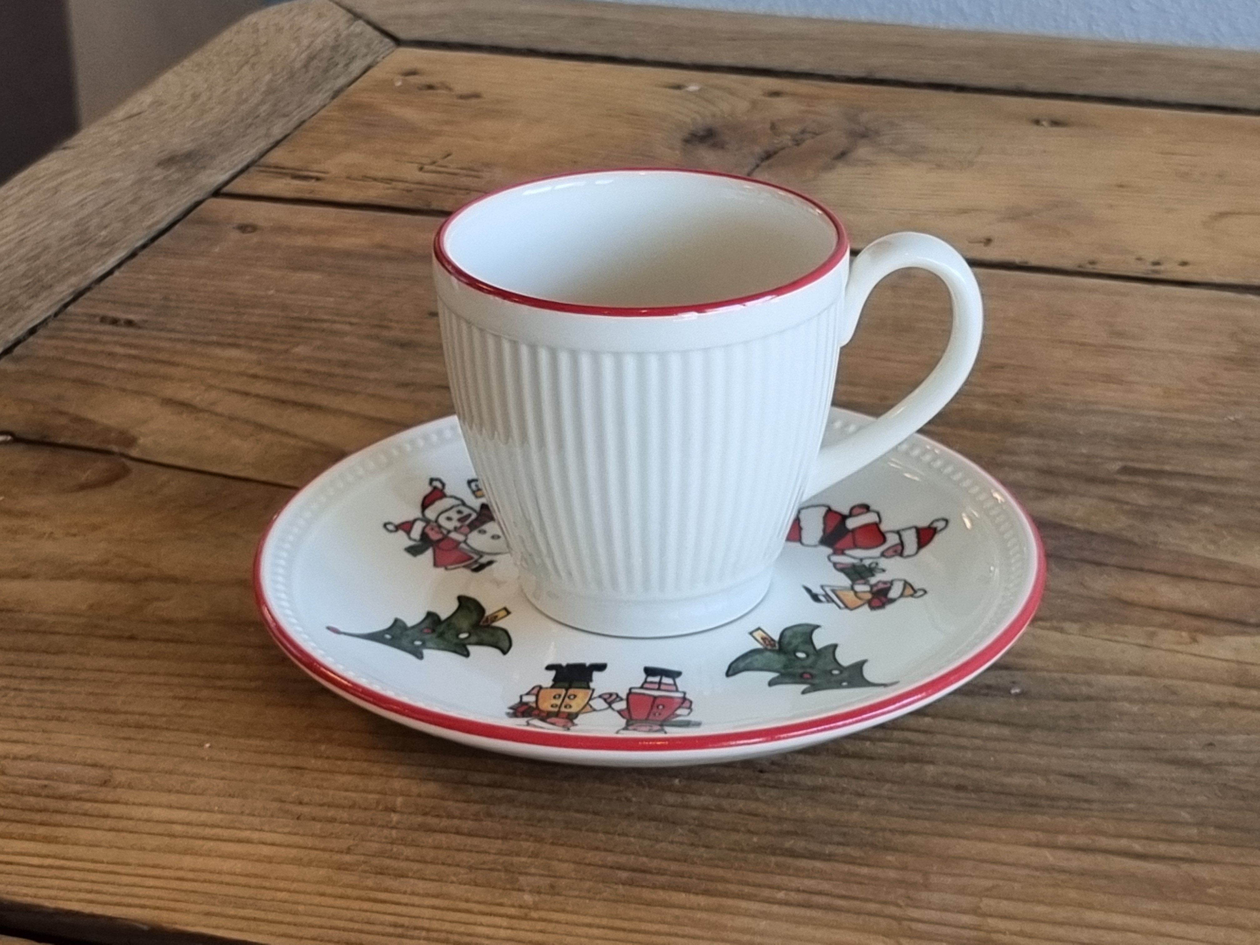 Wedgwood Windsor Christmas Kerstservies koffie kop en schotel