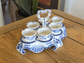 Zwiebelmuster onbekend merk chique Eierdopset met greep