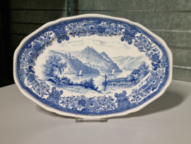 Villeroy en Boch Burgenland blauw Serveerschaal ovaal 30,5 cm