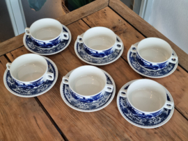 Boch Belgium set 6x soepkom met schotel