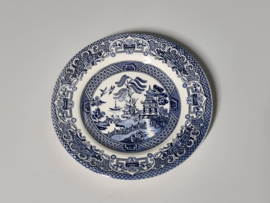Engels blauw Willow Ironstone Bordje 17,5 cm