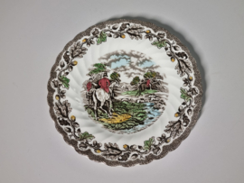 Engels bruin ingekleurd Jachtservies Myott's Country Life Ontbijtbord 21,5 cm