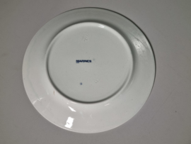 Petrus Regout Marines donker blauw Plat Dinerbord 23,5 cm (ronde model - afb. ster)