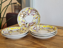 Lomonosov Theeservies Golden Daisy geel goud 6 personen
