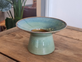 Vintage groen Vaas Bloemenvaas Gubbels Helden