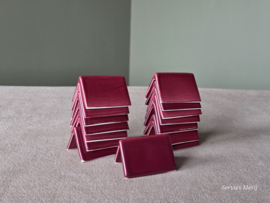 Set 15x tafelschikking naambordjes van aardewerk