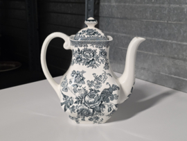 Engels petrol Enoch Wedgwood Asiatic Pheasants koffiepot theepot 18 cm